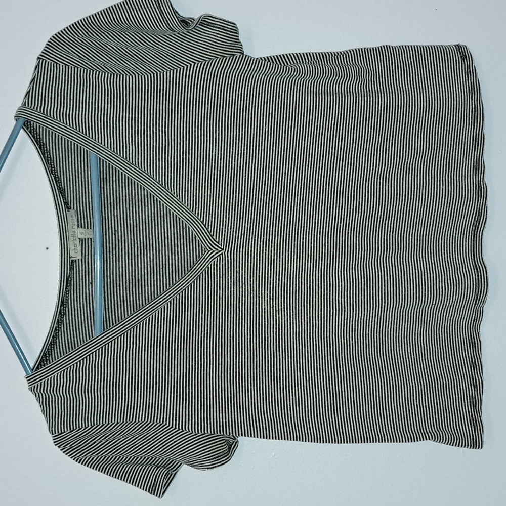 Charlotte Russe Loose Fit Crop T-Shirt